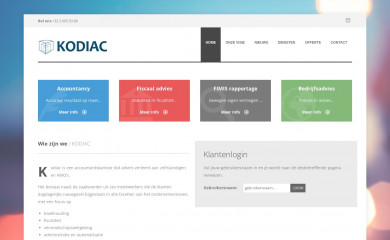 kodiac.be screenshot