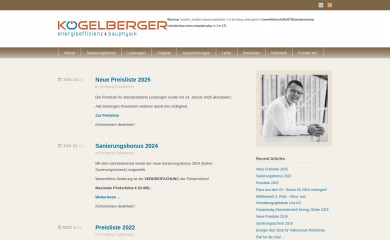 koegelberger.at screenshot