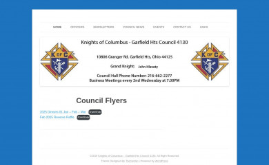kofc4130.org screenshot