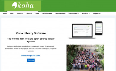 koha-community.org screenshot
