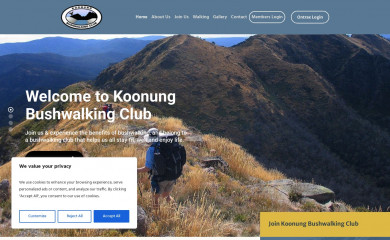 koonungbushwalkingclub.org.au screenshot