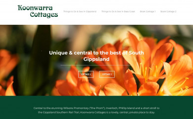 koonwarracottages.com.au screenshot