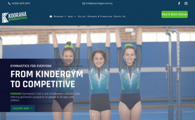kooranagym.com.au screenshot