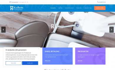 kolbotntannlegesenter.no screenshot