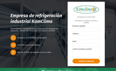 komclima.cl screenshot