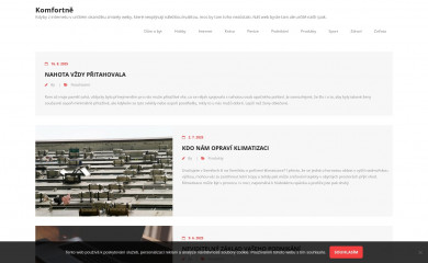 komfortne.cz screenshot