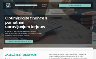 kompenzator.si screenshot