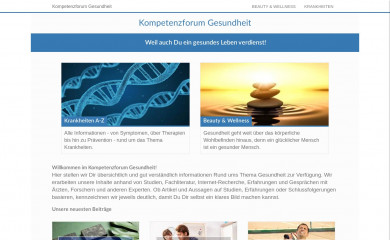 kompetenzforum-gesundheit.de screenshot