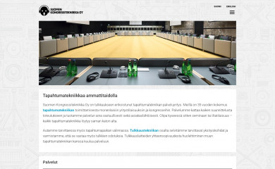 kongressitekniikka.fi screenshot