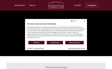 konzerthaus-wernigerode.de screenshot