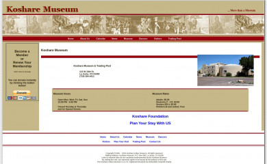 kosharehistory.org screenshot