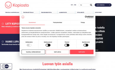 kopiosto.fi screenshot