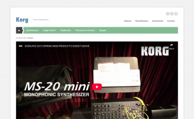 korg.nl screenshot