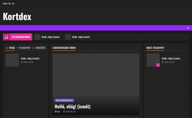kortdex.hu screenshot