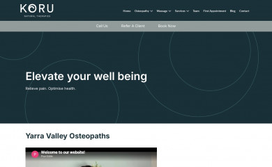 korunaturaltherapies.com.au screenshot