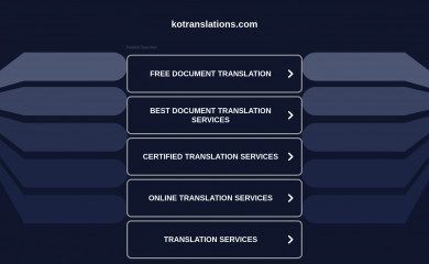 kotranslations.com screenshot