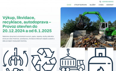 kovove-odpady-doubek.cz screenshot