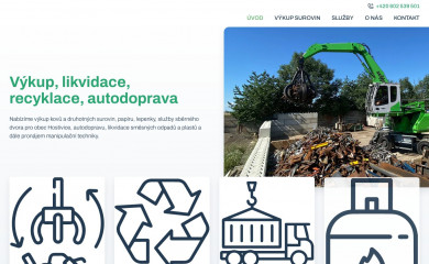 kovove-odpady-doubek.cz screenshot