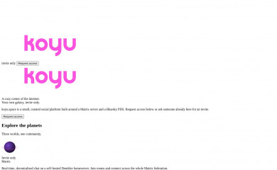 koyu.space screenshot