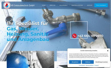 kr-gebaeudetechnik.at screenshot