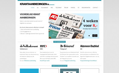 krantaanbiedingen.nl screenshot