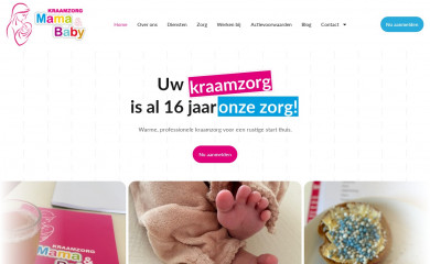 kraamzorgmamaenbaby.nl screenshot