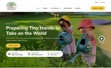 kradle2krayons.com.au screenshot