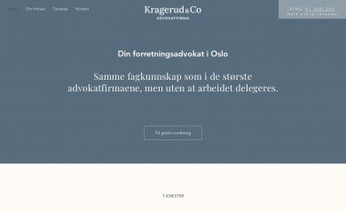 kragerudco.no screenshot