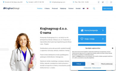 krajinagroup.com screenshot