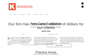 krashnalaw.com screenshot