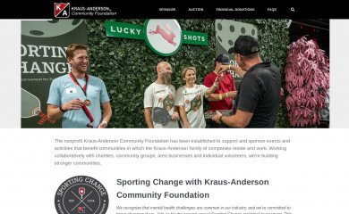 krausandersoncommunityfoundation.org screenshot