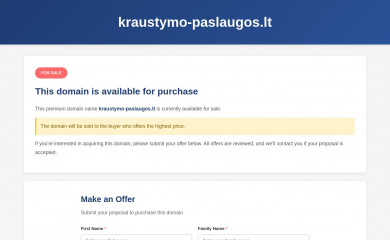 kraustymo-paslaugos.lt screenshot