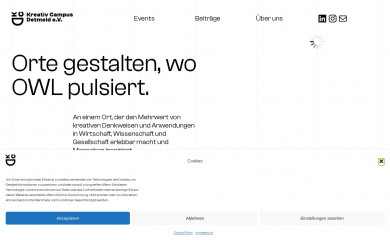 kreativ-campus-detmold.de screenshot