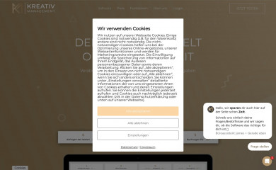 kreativ.management screenshot