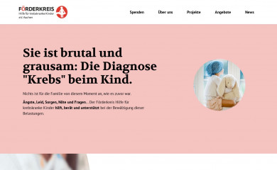 krebskrankekinder-aachen.de screenshot