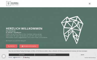 krefelder-zahnarztpraxis.de screenshot