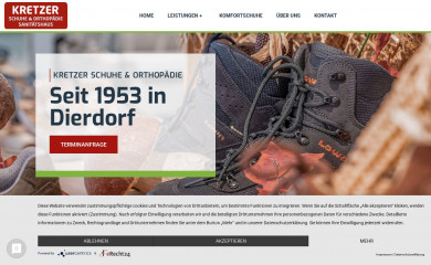 kretzer-schuhe-orthopaedie.de screenshot
