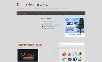 kristoferbrozio.com screenshot