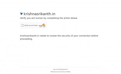 krishnasrikanth.in screenshot