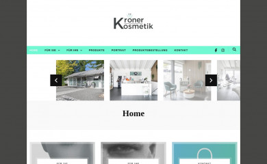 kroener-kosmetik.ch screenshot