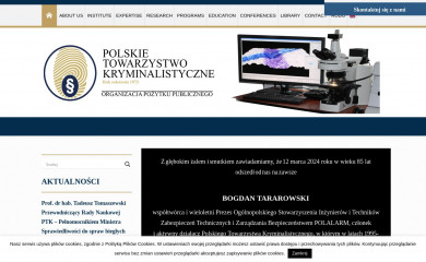 kryminalistyka.pl screenshot