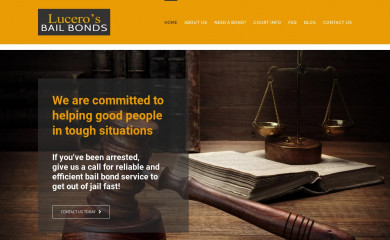 lucerosbailbonds.com screenshot