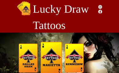 luckydrawtattoos.com screenshot