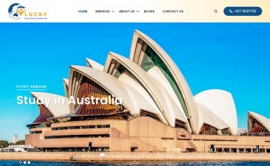 luckyedu.com.au screenshot