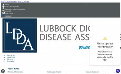 lubbockdigestive.com screenshot