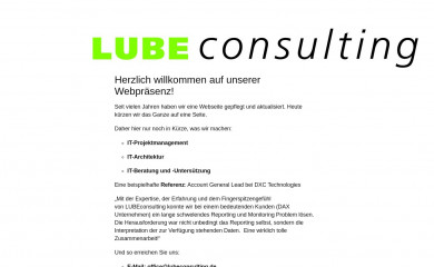 lubeconsulting.de screenshot