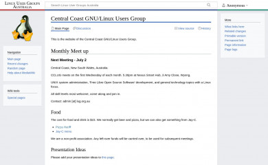 lug.org.au screenshot