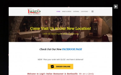luigisinbartlesville.com screenshot