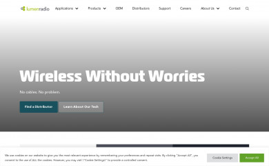 lumenradio.com screenshot