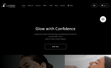 lumiereclinic.com screenshot